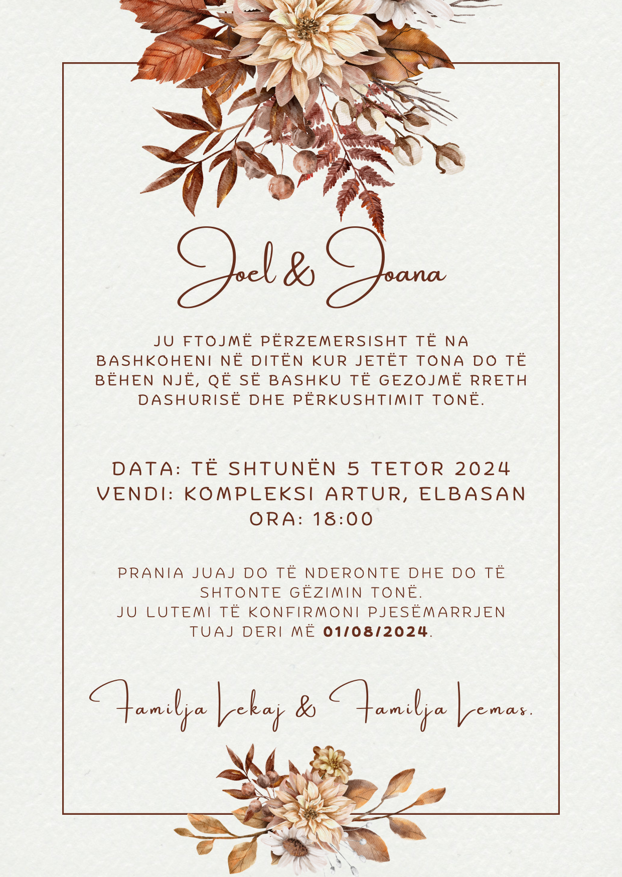 Wedding invitation design 2