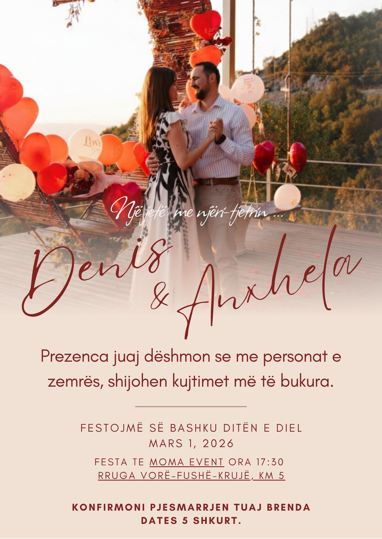 Wedding invitation design 3